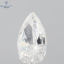 0.25 CT Pear Shape Natural Diamond White Color SI2 Clarity (4.72 MM)