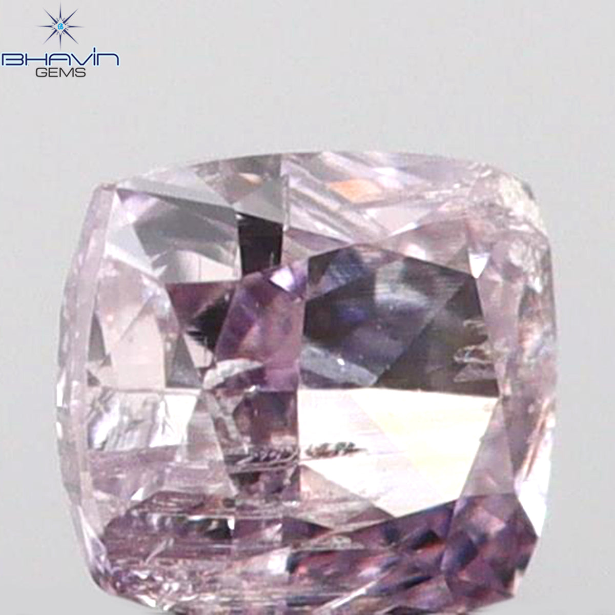 0.14 CT Natural Cushion Diamond Pink Color Clarity I2 (2.95 MM)
