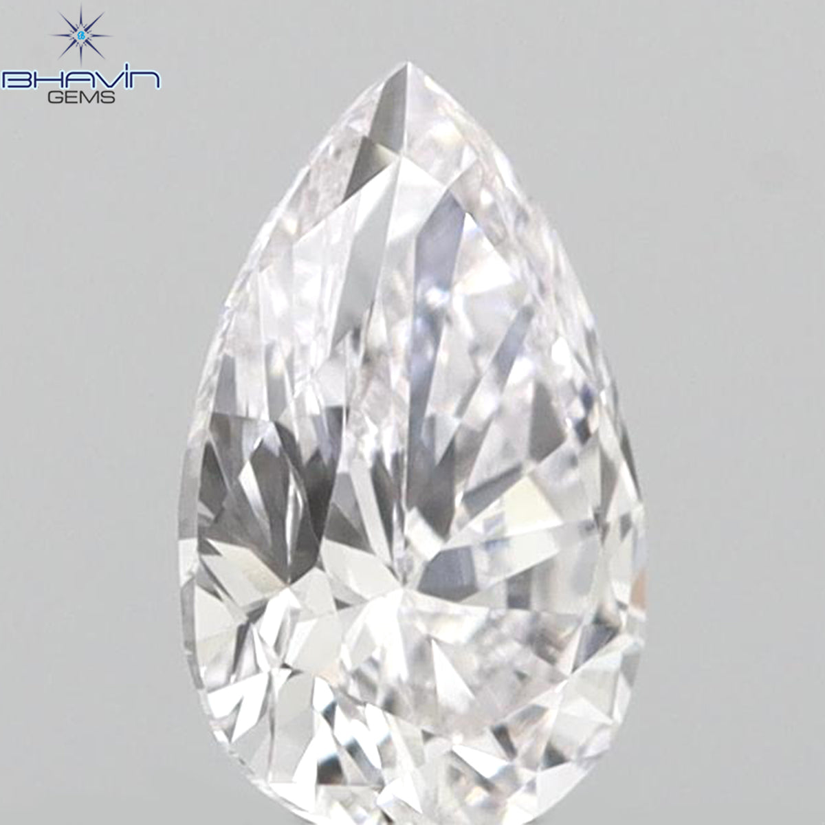 0.27 CT Natural Pear Diamond Faint Pink Color Clarity VS1 (5.45 MM)