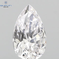 0.27 CT Pear Shape Natural Diamond Pink Color VS1 Clarity (5.45 MM)