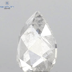 0.23 CT Pear Shape Natural Diamond White Color I1 Clarity (5.21 MM)