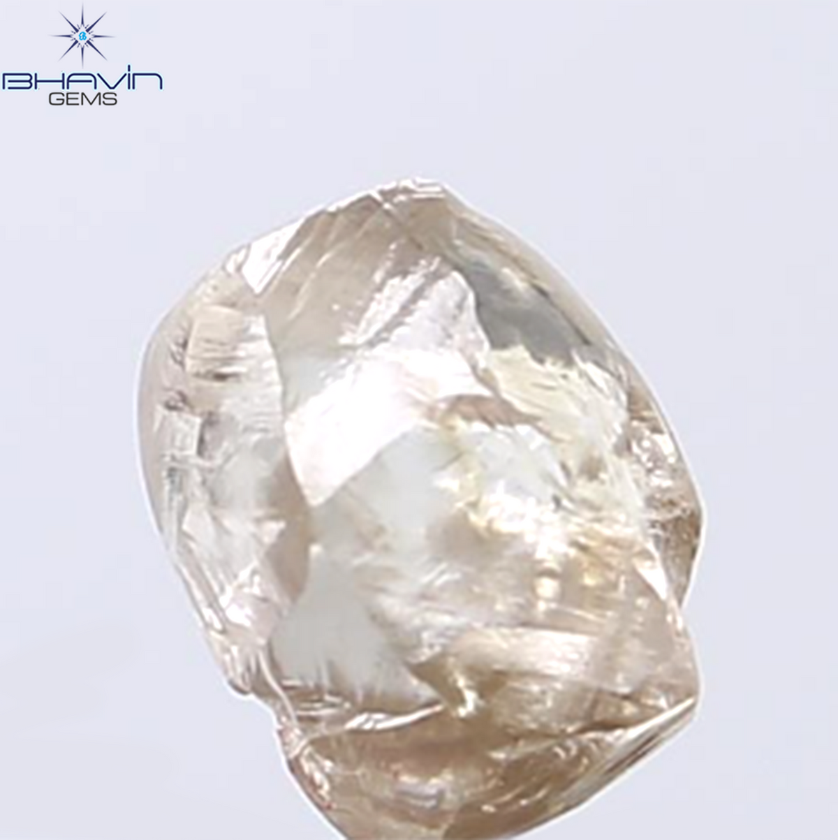 0.49 CT ラフシェイプ ナチュラル ダイヤモンド ピンク色 I3 クラリティ (4.90 MM)