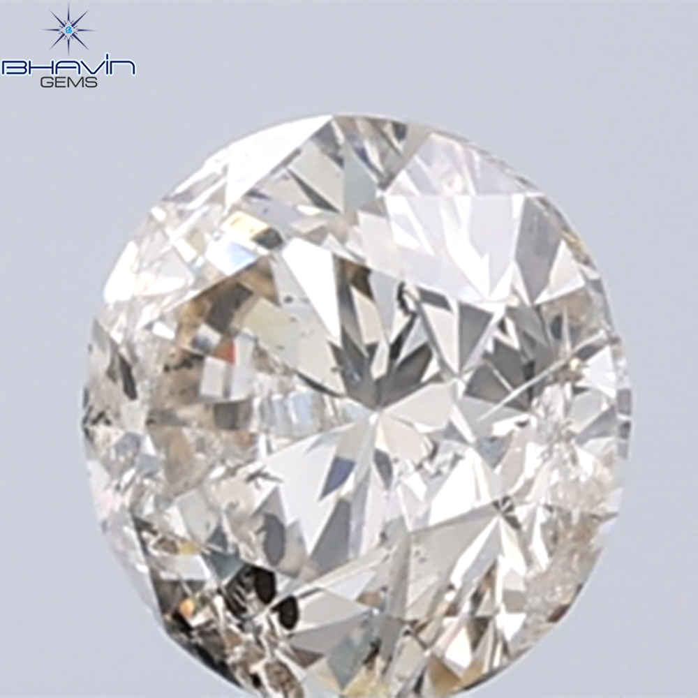 0.30 CT Natural Round Diamond Brown Color Clarity I1 (4.19 MM)