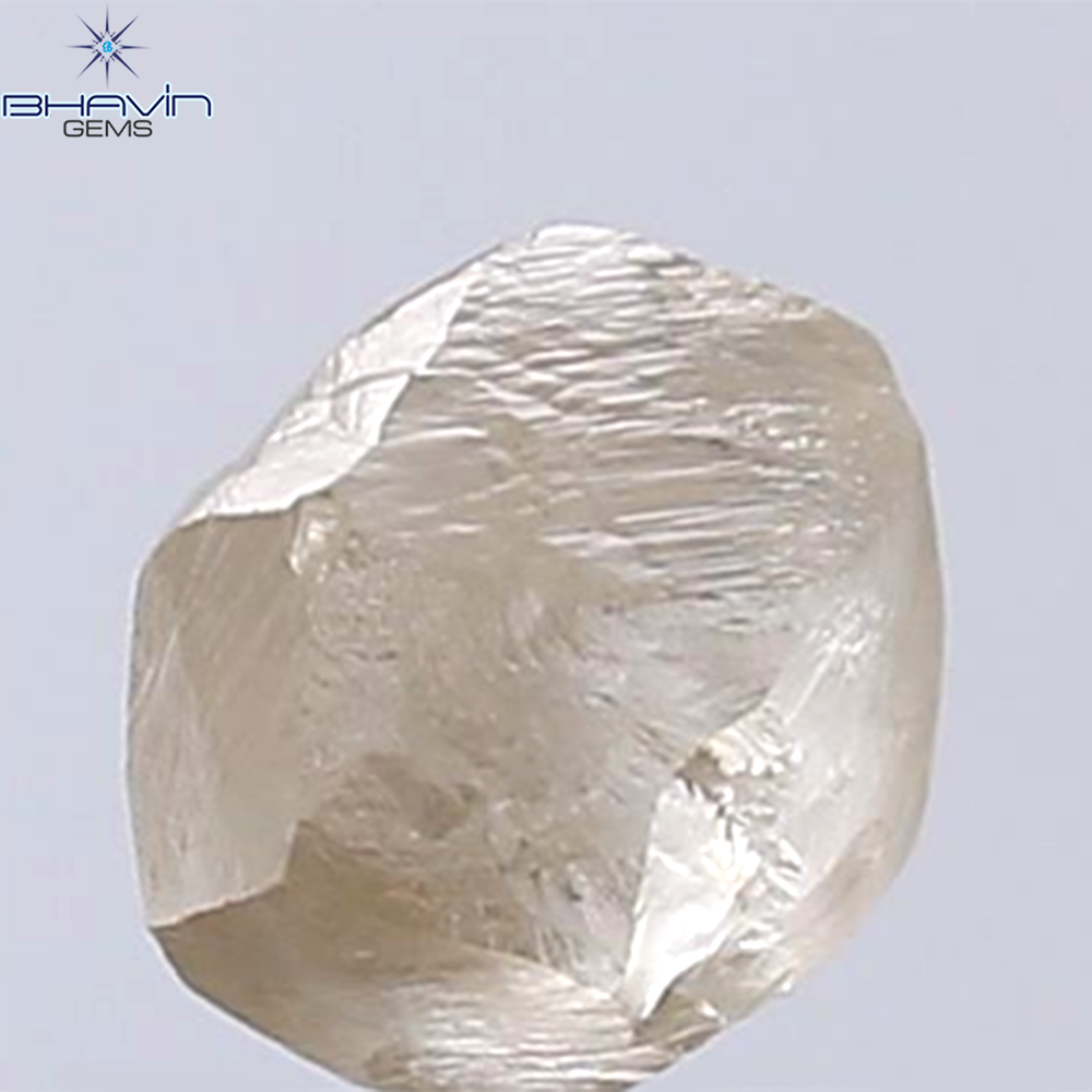 1.31 CT Rough Shape Natural Diamond Brown Color VS2 Clarity (6.26 MM)