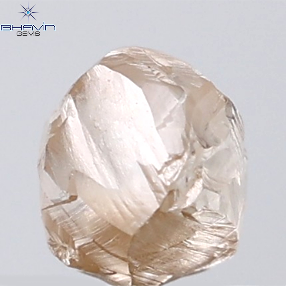 1.32 CT Rough Shape Natural Diamond Brown Color VS1 Clarity (6.23 MM)