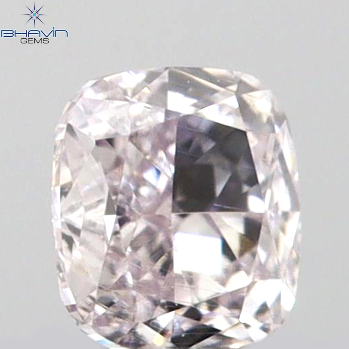 0.14 CT Natural Cushion Diamond Pink Color Clarity VS1 (3.14 MM)