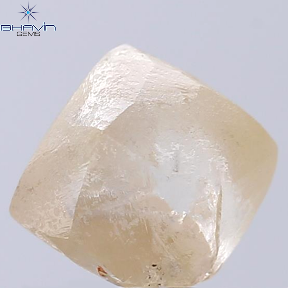 6.31 CT Rough Shape Natural Diamond Brown Color SI Clarity (10.37 MM)