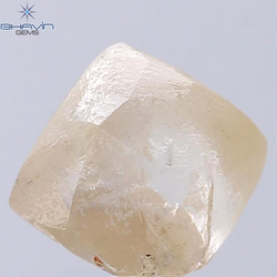 6.31 CT Rough Shape Natural Diamond Brown Color SI Clarity (10.37 MM)