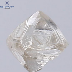 0.90 CT ラフ シェイプ ナチュラル ダイヤモンド ホワイト カラー VS1 クラリティ (5.95 MM)
