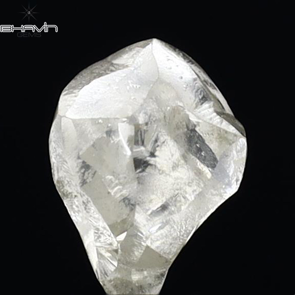 1.00 CT Rough Shape Natural Diamond White Color VS2 Clarity (6.12 MM)