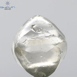 3.26 CT Rough Shape Natural Diamond White Color SI Clarity (7.40 MM)