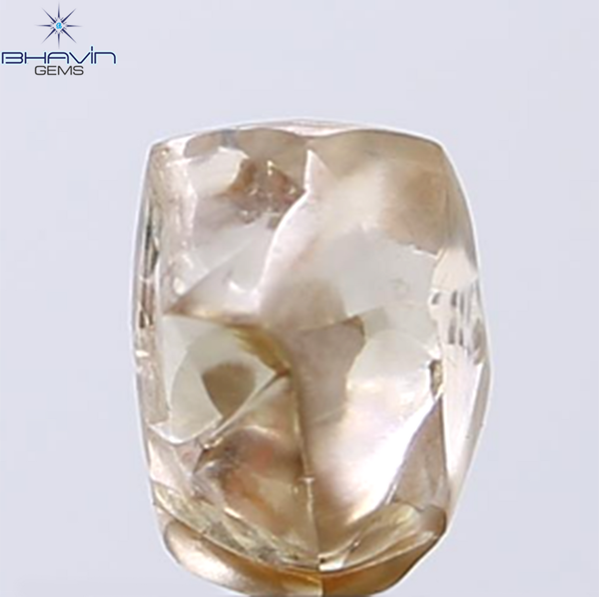 2.12 CT Natural Rough Diamond Brown Color Clarity VS (7.03 MM)