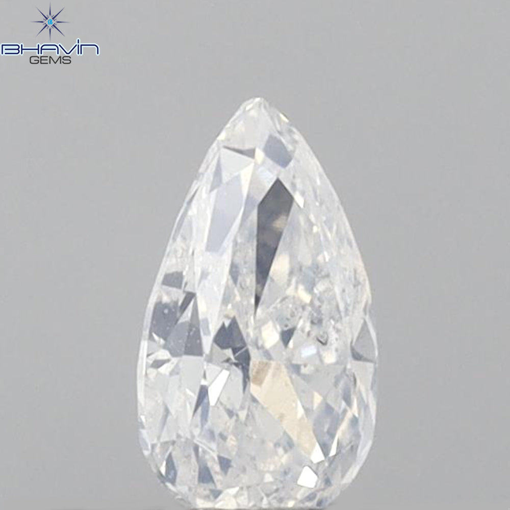 0.29 CT Pear Shape Natural Diamond White Color VS2 Clarity (5.10 MM)