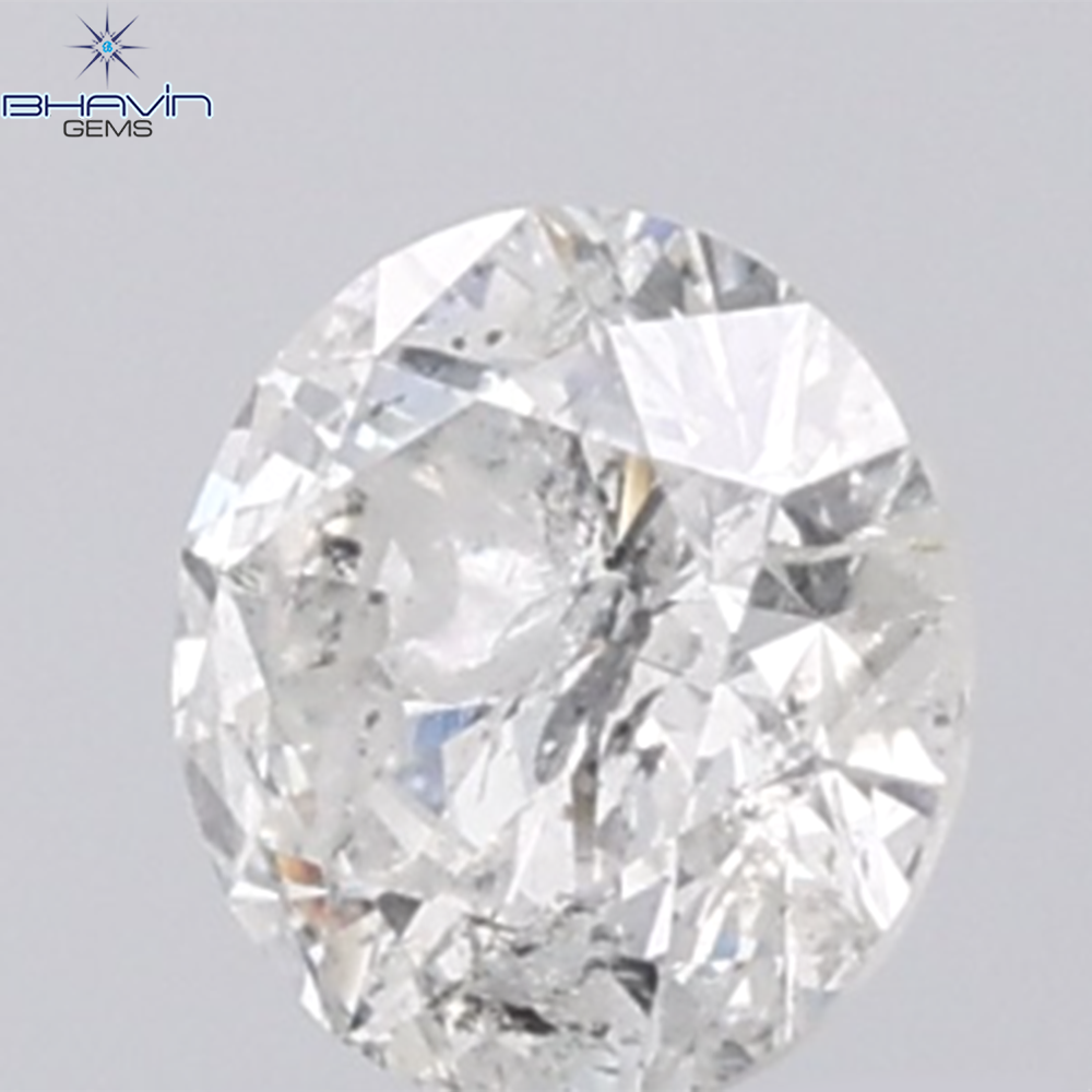 0.50 CT Round Shape Natural Diamond White Color I3 Clarity (5.04 MM)