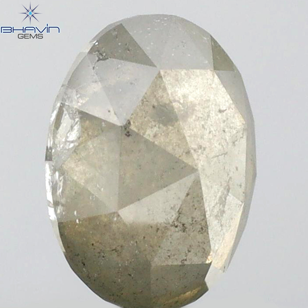 1.39 CT Oval Shape Natural Diamond Salt And Papper Color I3 Clarity (7.80 MM)