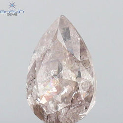 GIA Certified 1.01 CT Pear Diamond Pinkish Brown Color Natural  Diamond (7.88 MM)