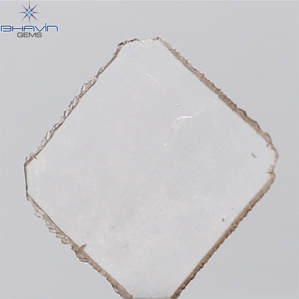 0.44 CT ラフシェイプ ナチュラル ダイヤモンド ブラック グレー (ソルト アンド パッパー) カラー I3 クラリティ (4.95 MM)