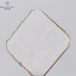 0.44 CT ラフシェイプ ナチュラル ダイヤモンド ブラック グレー (ソルト アンド パッパー) カラー I3 クラリティ (4.95 MM)