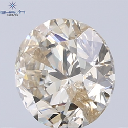 0.18 CT ラウンド ローズ カット シェイプ 天然ダイヤモンド ピンク色 I2 クラリティ (3.86 MM)