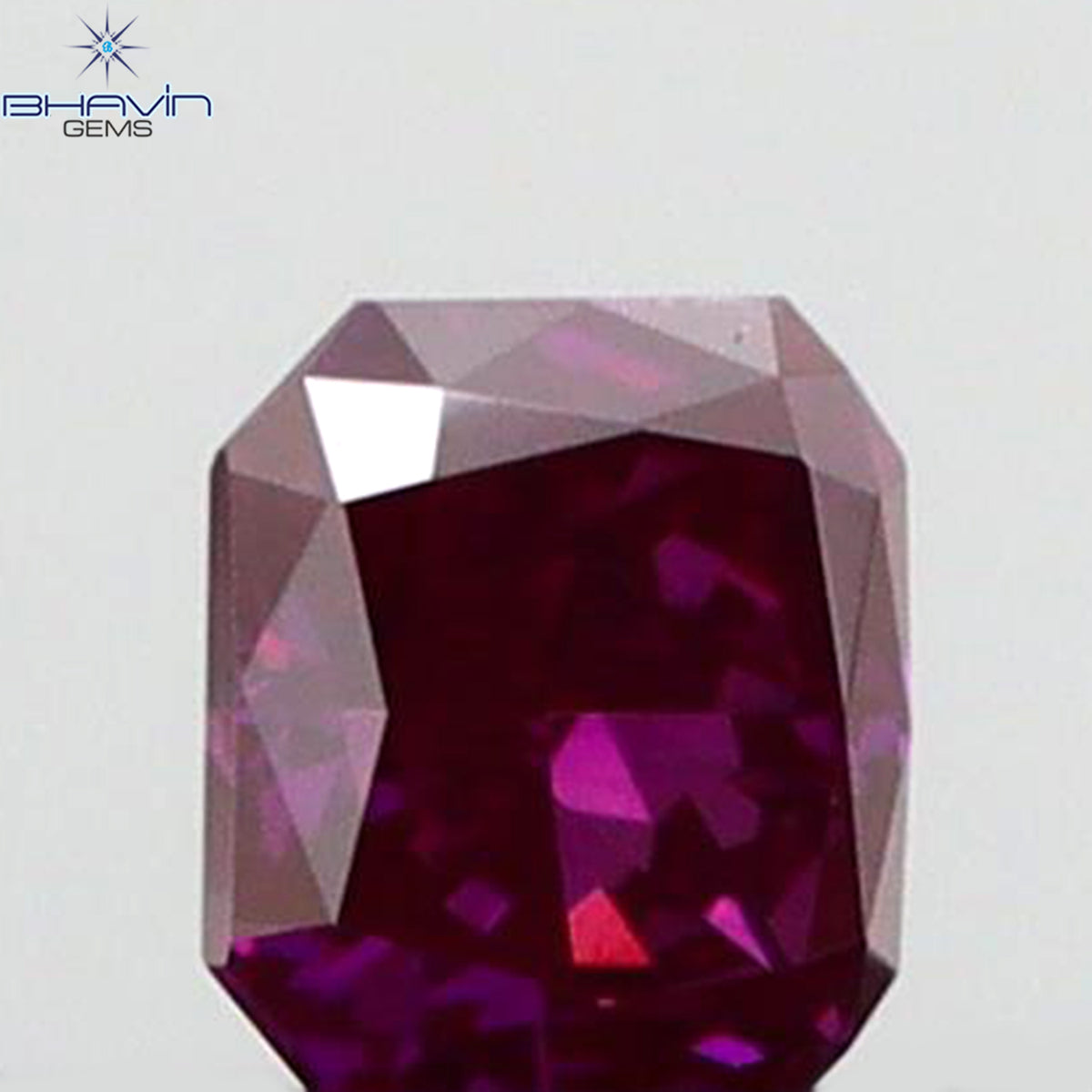 0.07 CT Natural Radiant Diamond Enhanced Pink Color Clarity SI1 (2.45 MM)