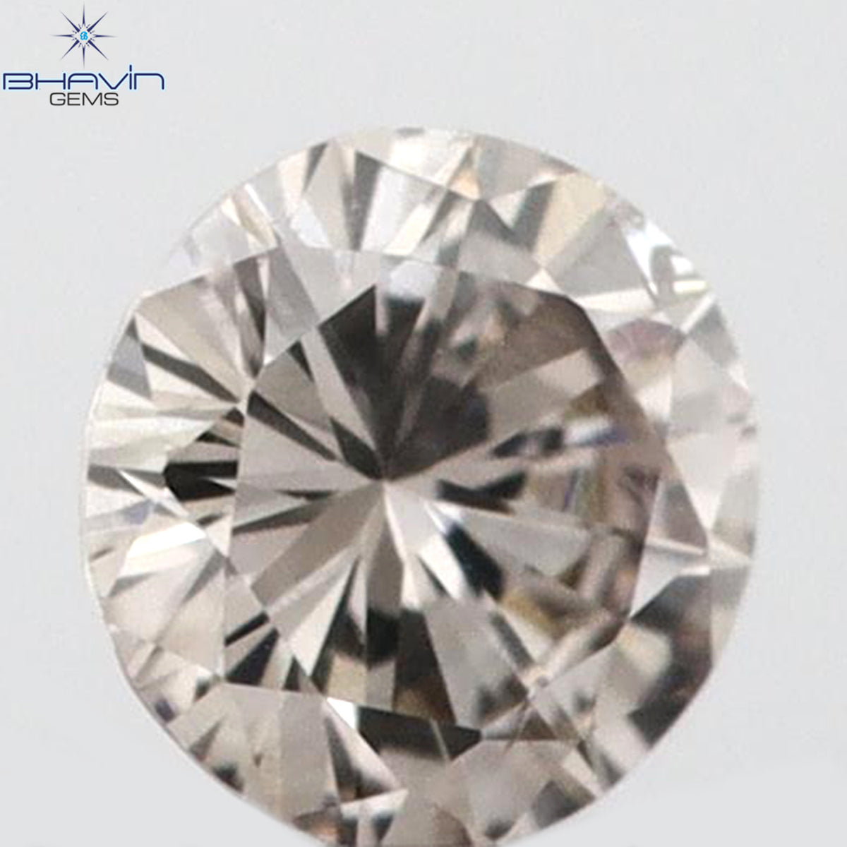 0.06 CT Natural Round Diamond Pink Color Clarity VS2 (2.63 MM)