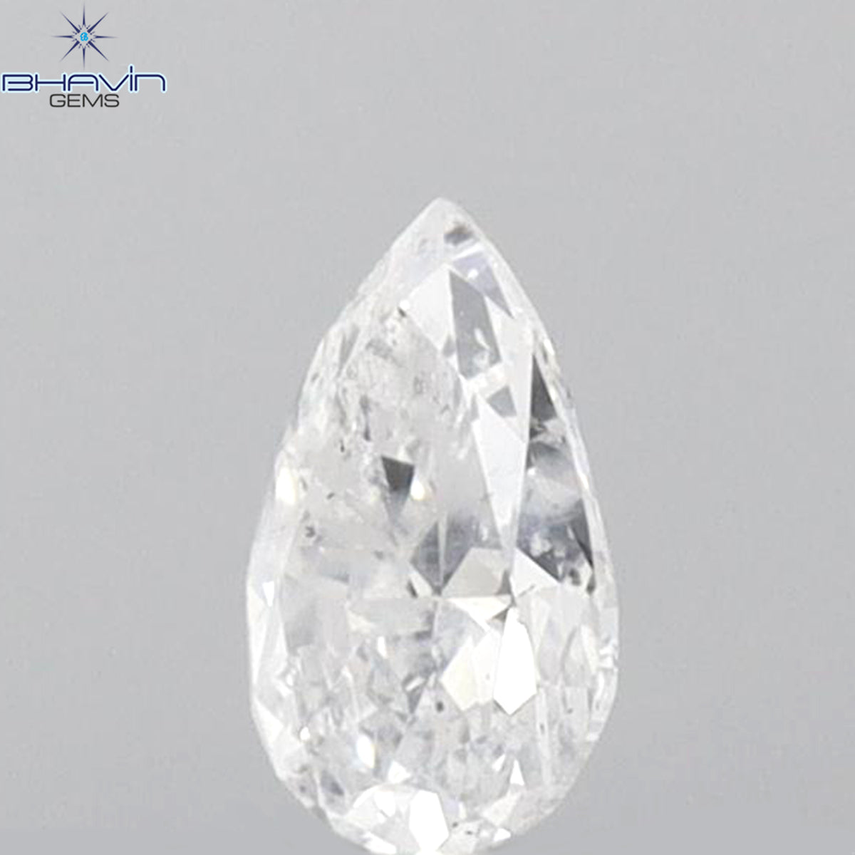 0.17 CT Pear Shape Natural Diamond White Color SI2 Clarity (4.70 MM)