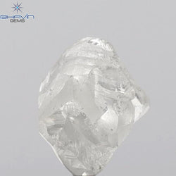 1.87 CT Rough Shape Natural Loose Diamond White (M) Color VS2 Clarity (7.60 MM)