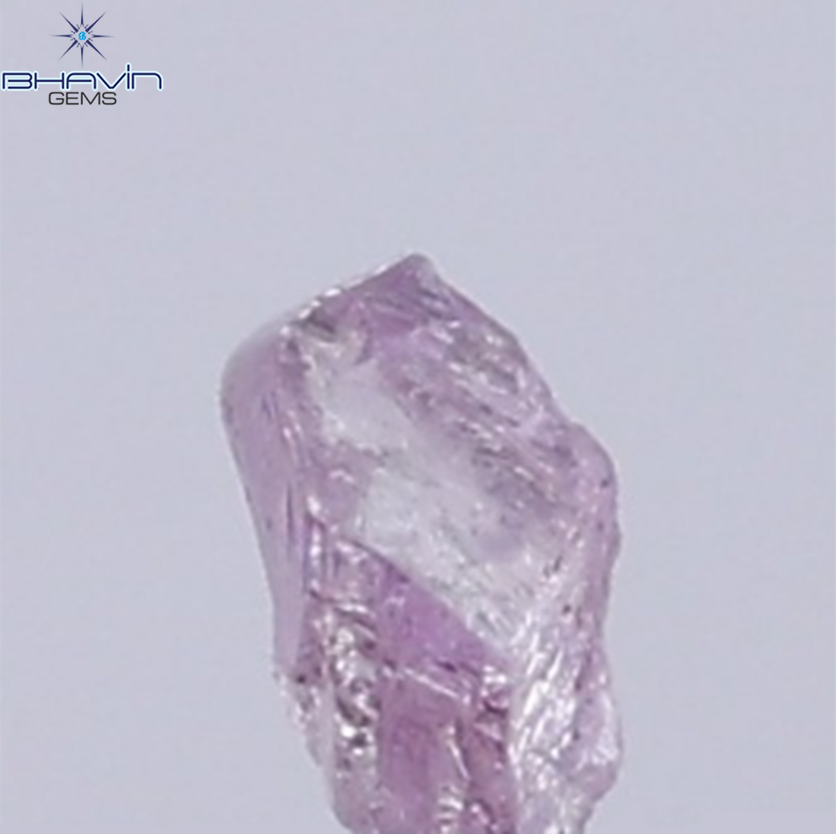 0.08 CT Natural Rough Diamond Pink Color Clarity VS (3.38 MM)