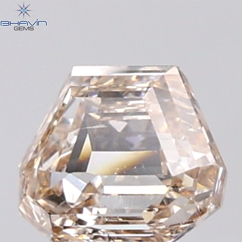 1.01 CT Trapezoid Diamond Natural Brown Color SI1 Clarity (6.96 MM)