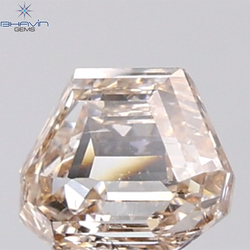 1.01 CT Trapezoid Diamond Natural Brown Color SI1 Clarity (6.96 MM)