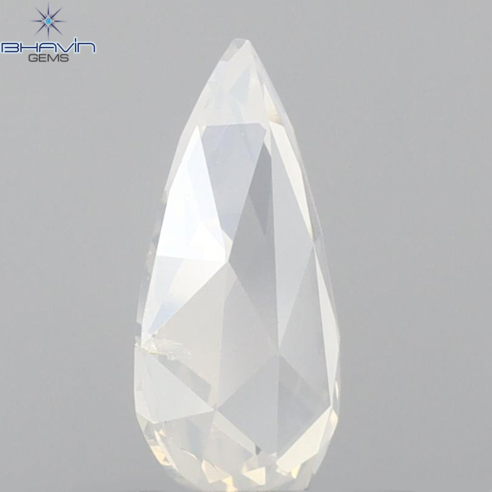 0.52 CT Pear Shape Natural Diamond White Color SI1 Clarity (8.11 MM)