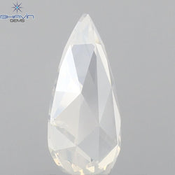 0.52 CT Pear Shape Natural Diamond White Color SI1 Clarity (8.11 MM)