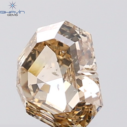 1.07 CT Heart Diamond Natural Brown Color SI2 Clarity (6.37 MM)