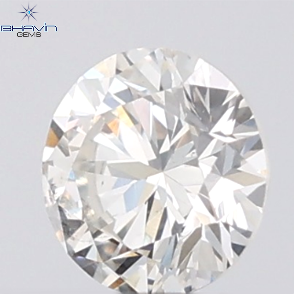 0.18 CT ラウンド ローズ カット シェイプ 天然ダイヤモンド ピンク色 I2 クラリティ (3.86 MM)