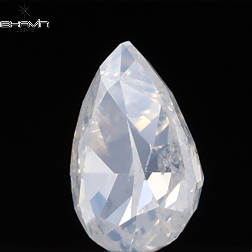 0.29 CT ペアシェイプ ナチュラル ダイヤモンド グリーン (カメレオン) カラー VS1 クラリティ (5.89 MM)
