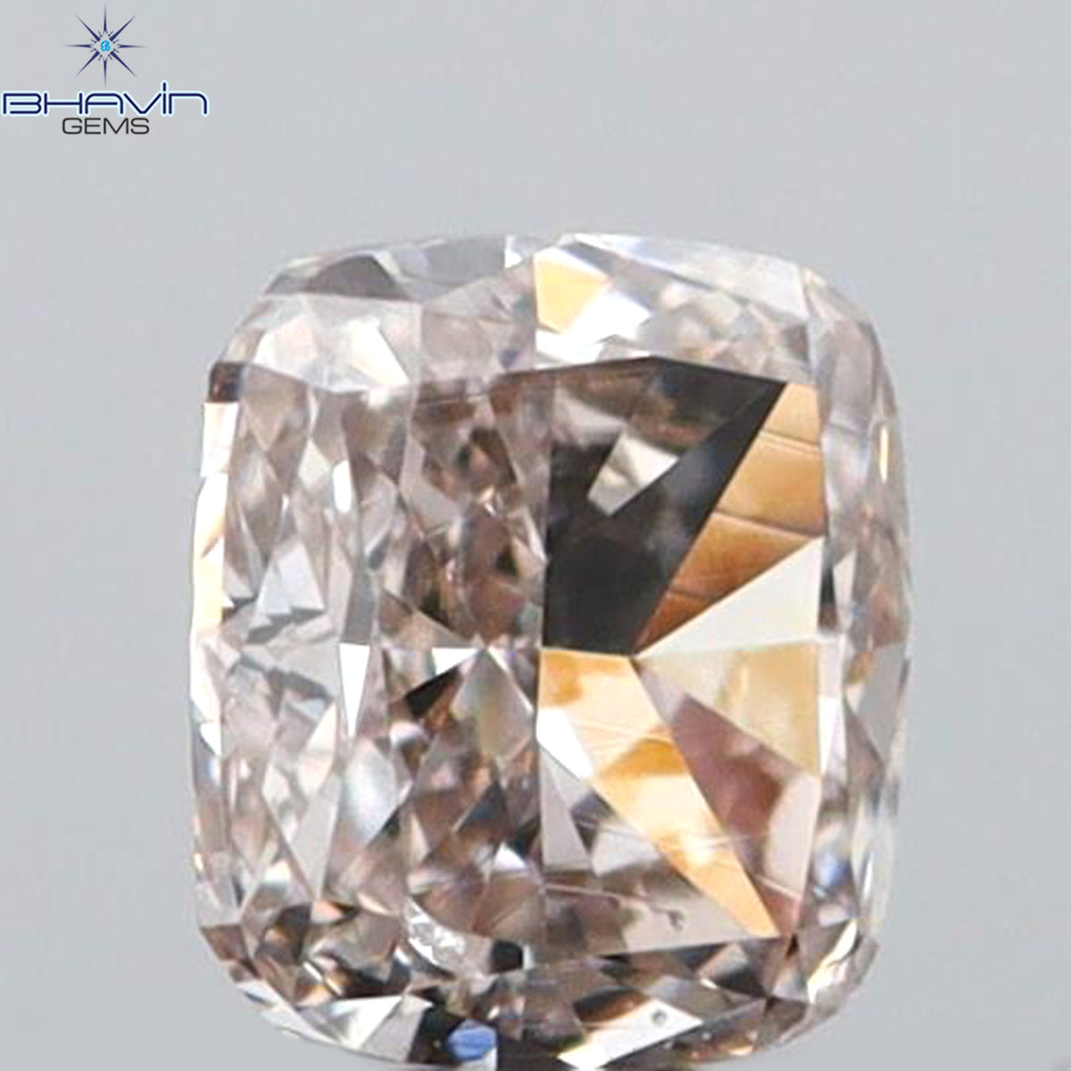 0.05 CT クッションシェイプ 天然ダイヤモンド ピンクカラー VS2 クラリティ (2.28 MM)