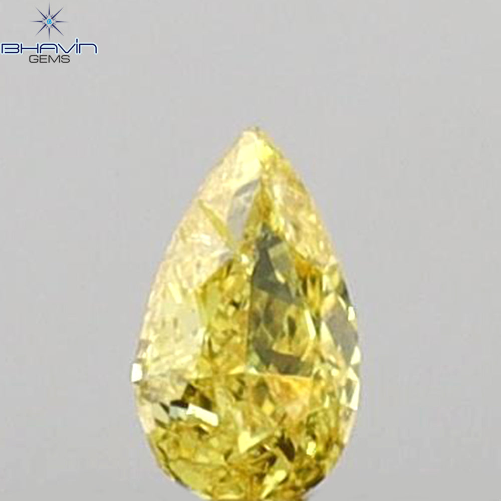 0.05 CT Pear Shape Natural Diamond Yellow Color SI2 Clarity (2.17 MM)