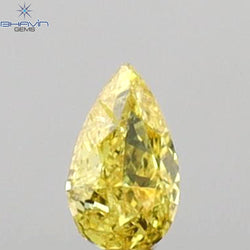 0.05 CT Pear Shape Natural Diamond Yellow Color SI2 Clarity (2.17 MM)