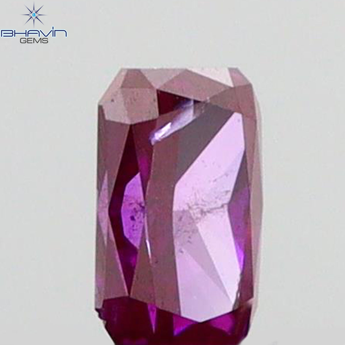 0.08 CT Natural Radiant Diamond Enhanced Pink Color Clarity SI1 (2.97 MM)