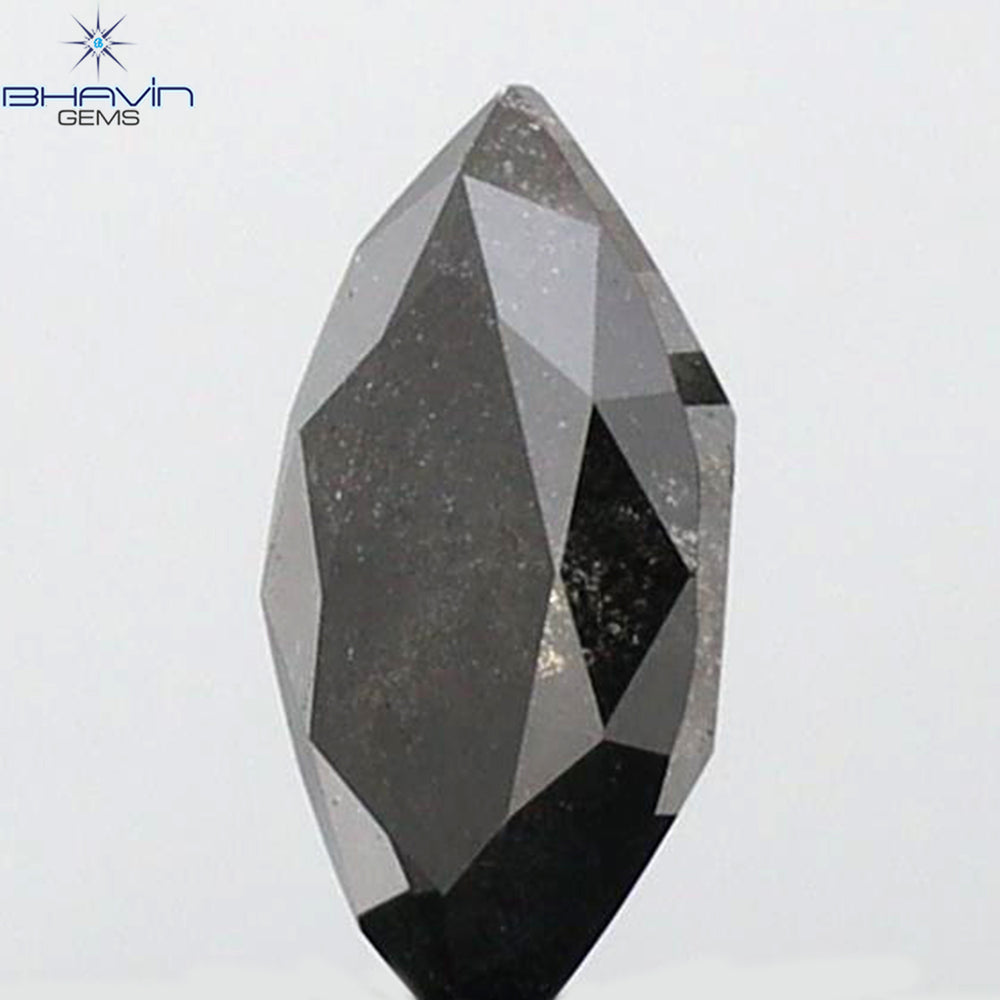 0.44 CT Marquise Shape Natural Loose Diamond Salt And pepper Color I3 Clarity (6.76 MM)