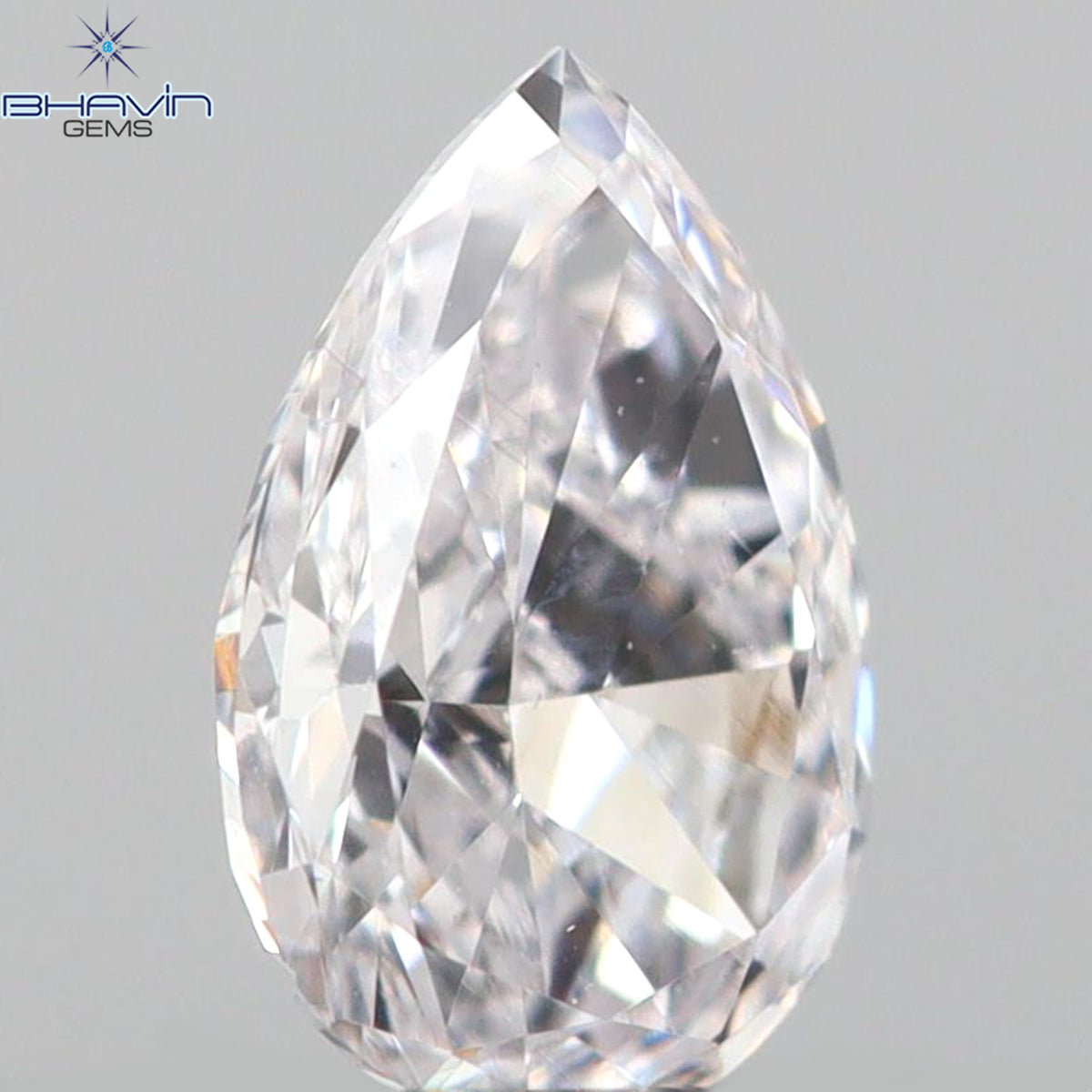 0.12 CT ペアシェイプ ナチュラル ダイヤモンド ピンク カラー I1 クラリティ (3.66 MM)