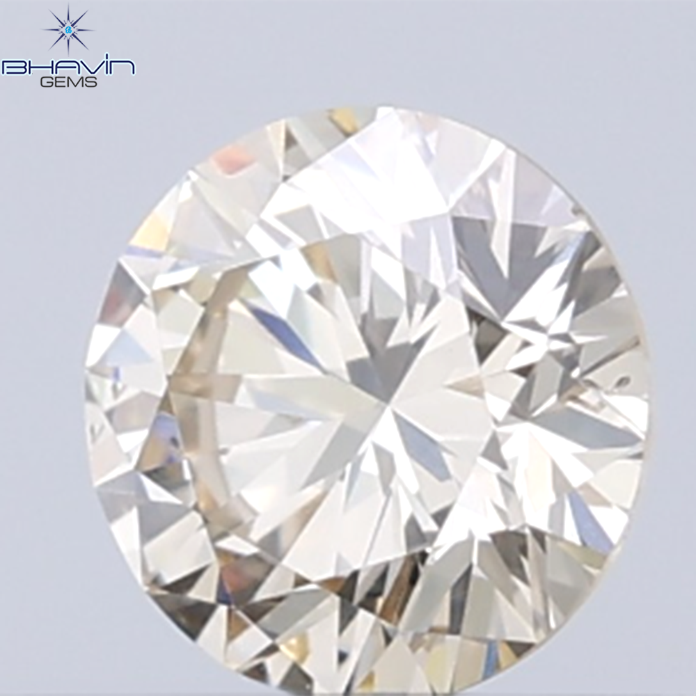 0.31 CT Natural Round Diamond Brown Color Clarity VS1 (4.41 MM)