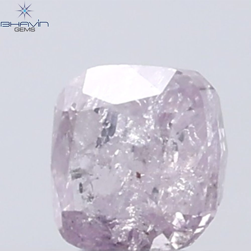 0.24 CT Cushion Diamond Natural Pink Color I3 Clarity (3.30 MM)