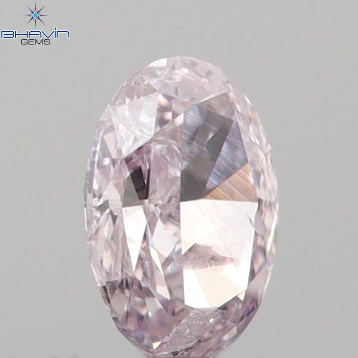 0.07 CT オーバルシェイプ 天然ダイヤモンド ピンクカラー SI2 クラリティ (3.07 MM)