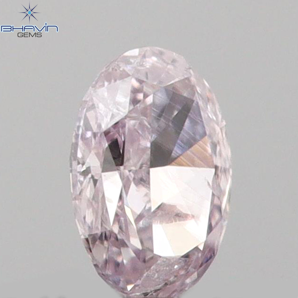 0.07 CT Oval Shape Natural Diamond Pink Color SI2 Clarity (3.07 MM)
