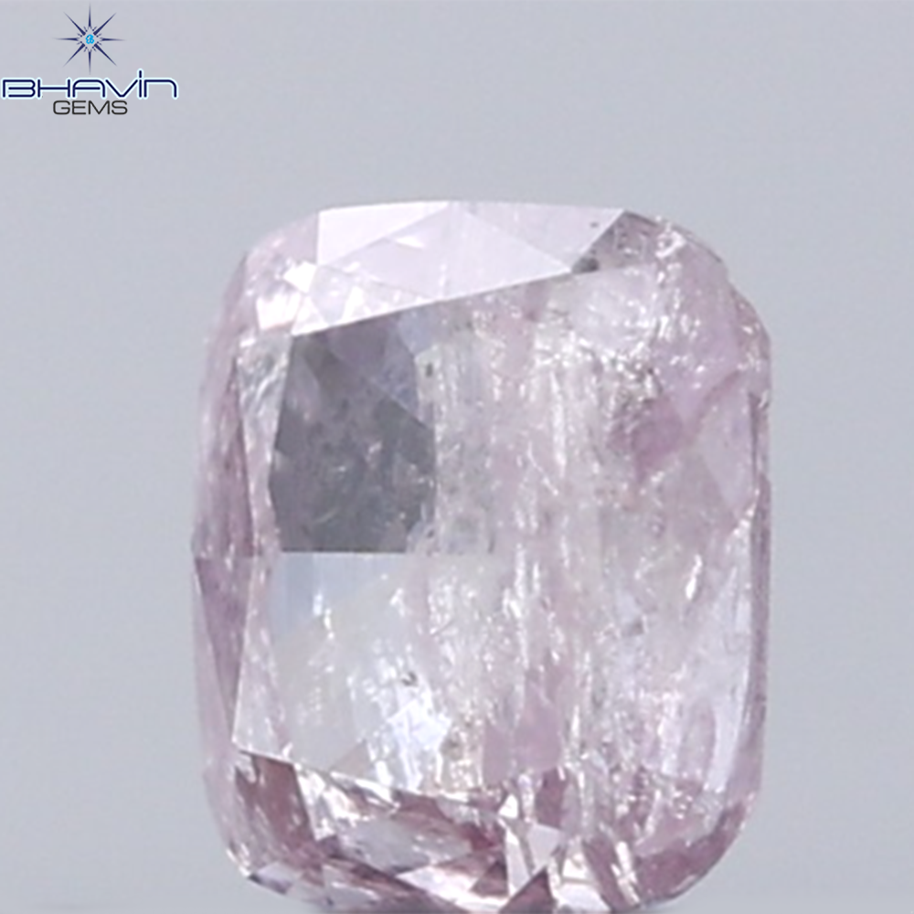 0.21 CT Cushion Diamond Natural Pink Color I3 Clarity (3.48 MM)