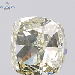 1.04 CT Cushion Diamond Natural Brown Yellow Color VS2 Clarity (5.54 MM)