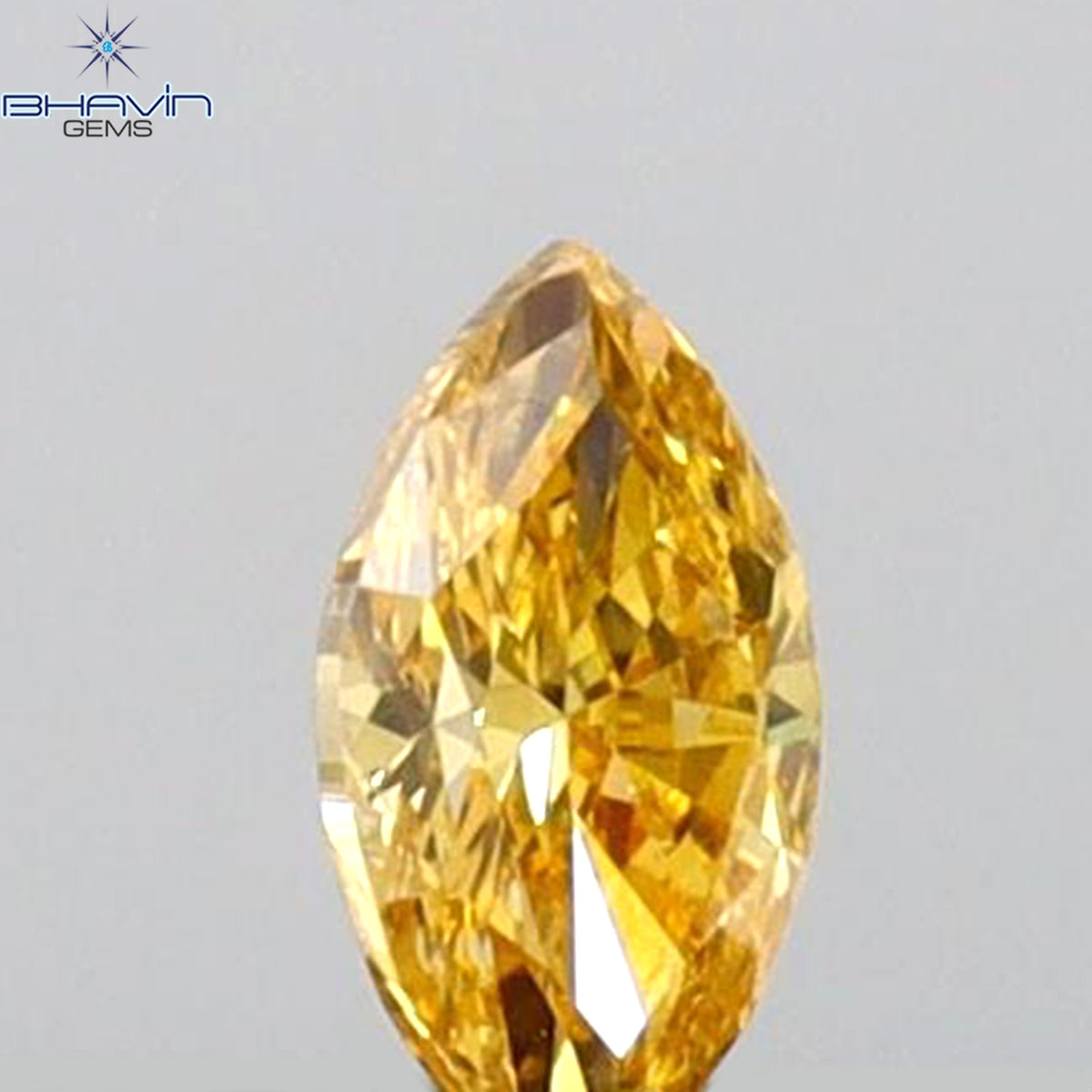 0.09 CT Marquise Shape Natural Loose Diamond Orange Color VS1 Clarity (4.07 MM)