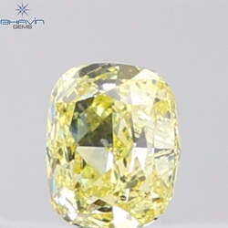 GIA認定 1.27 CT クッションダイヤモンド イエローカラー 天然ダイヤモンド VS1 クラリティ (5.97 MM)