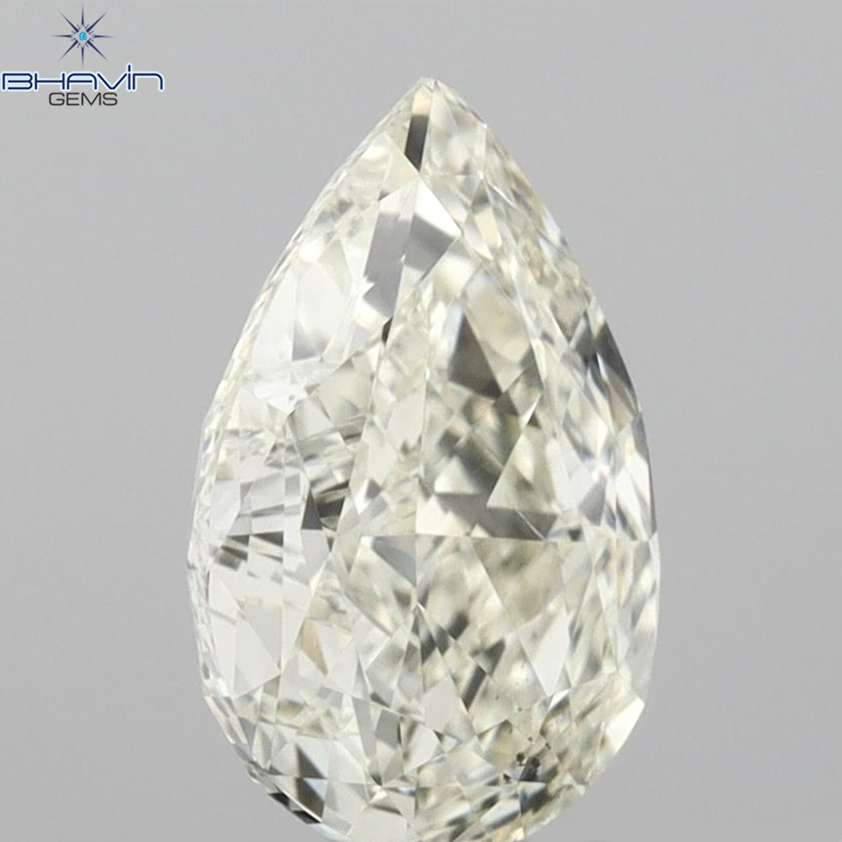 GIA Certified 1.13 CT Pear Natural Diamond Yellow Color SI2 Clarity (10.25 MM)